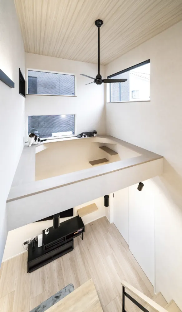 夫婦と犬と猫2匹の住む上質ハウス