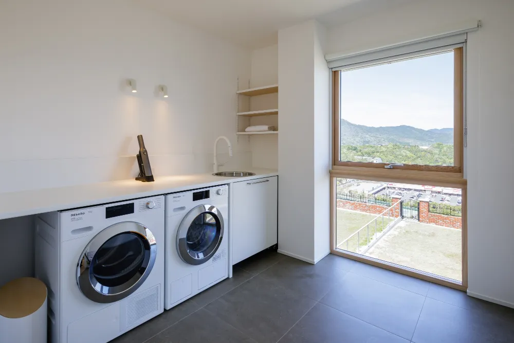 サウナと中庭のある暮らし