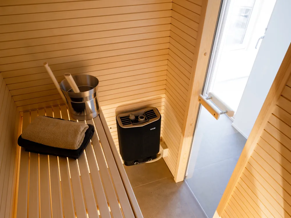 サウナと中庭のある暮らし