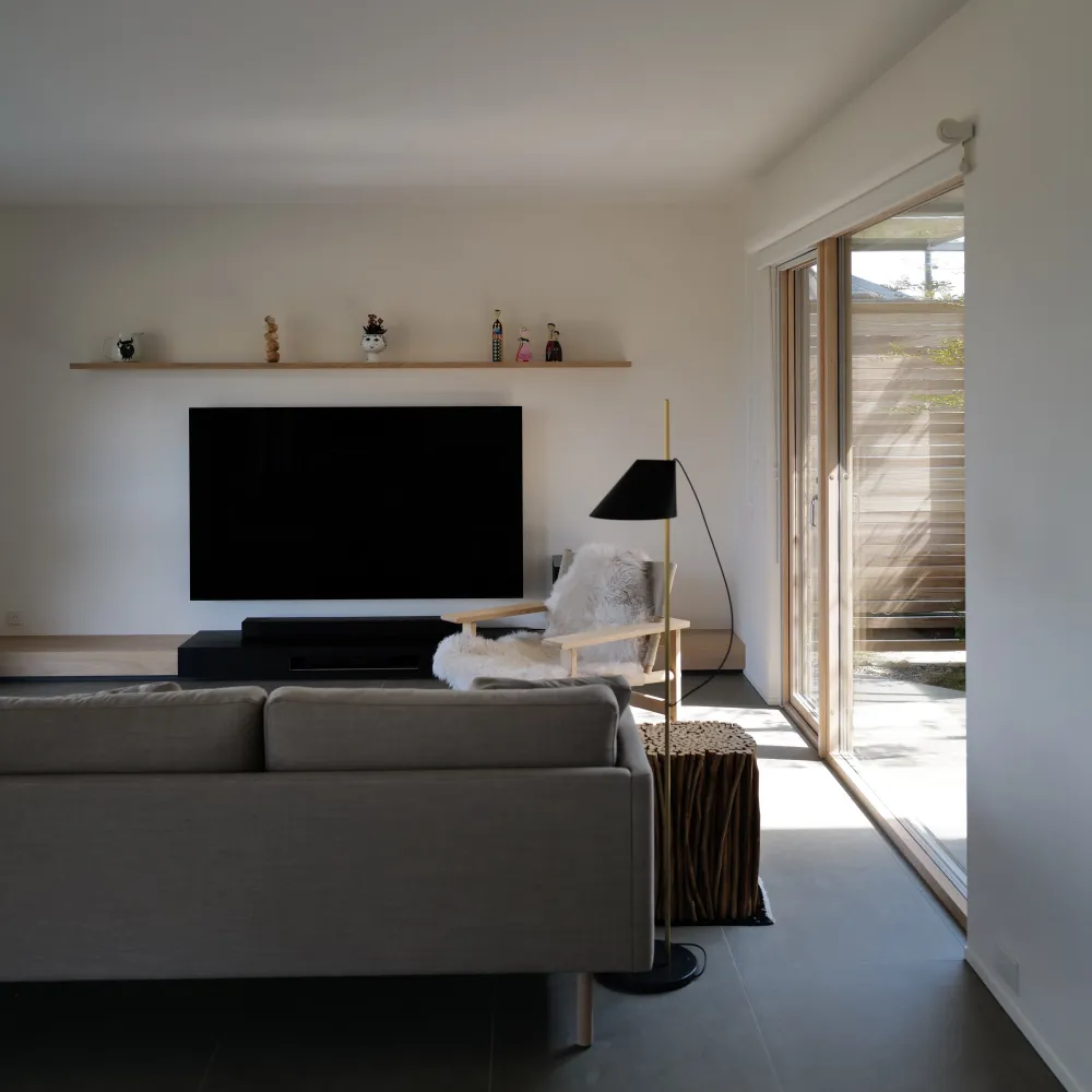 サウナと中庭のある暮らし