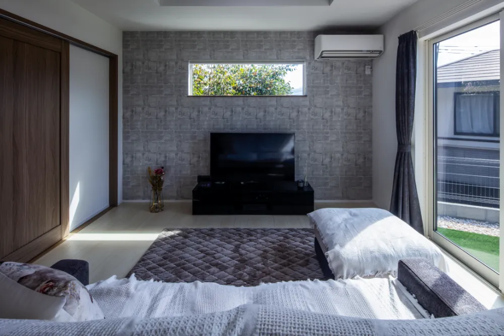 景色を楽しみ贅沢な平屋