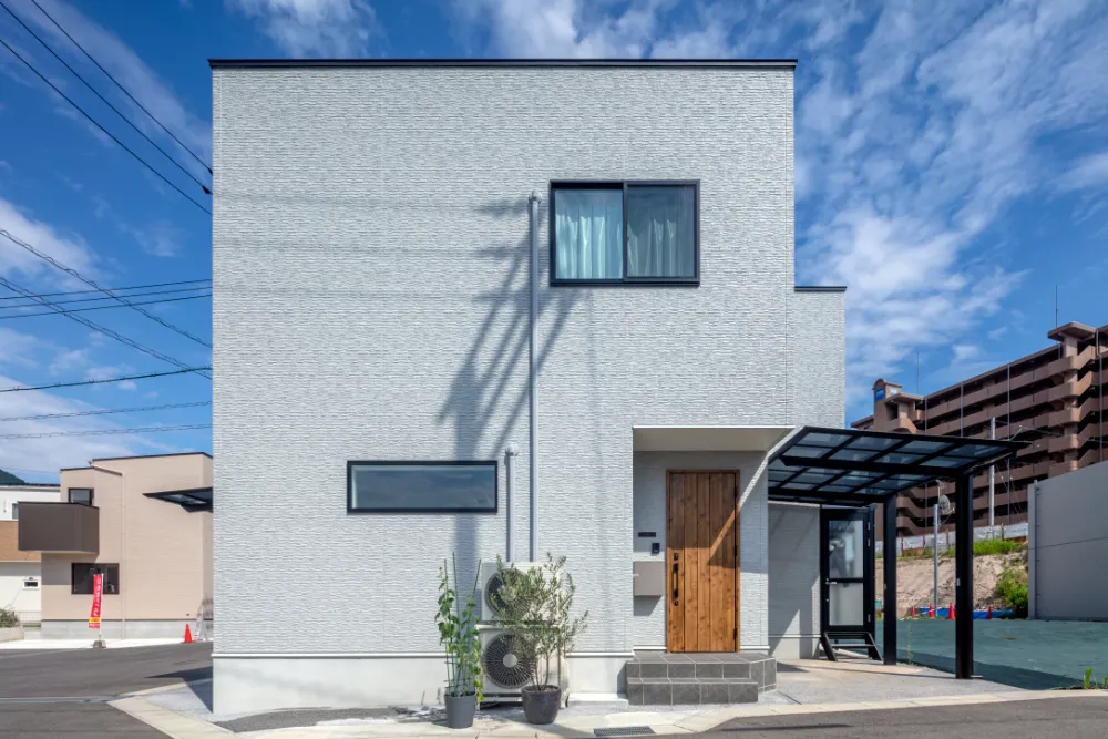 オープンキッチンの家