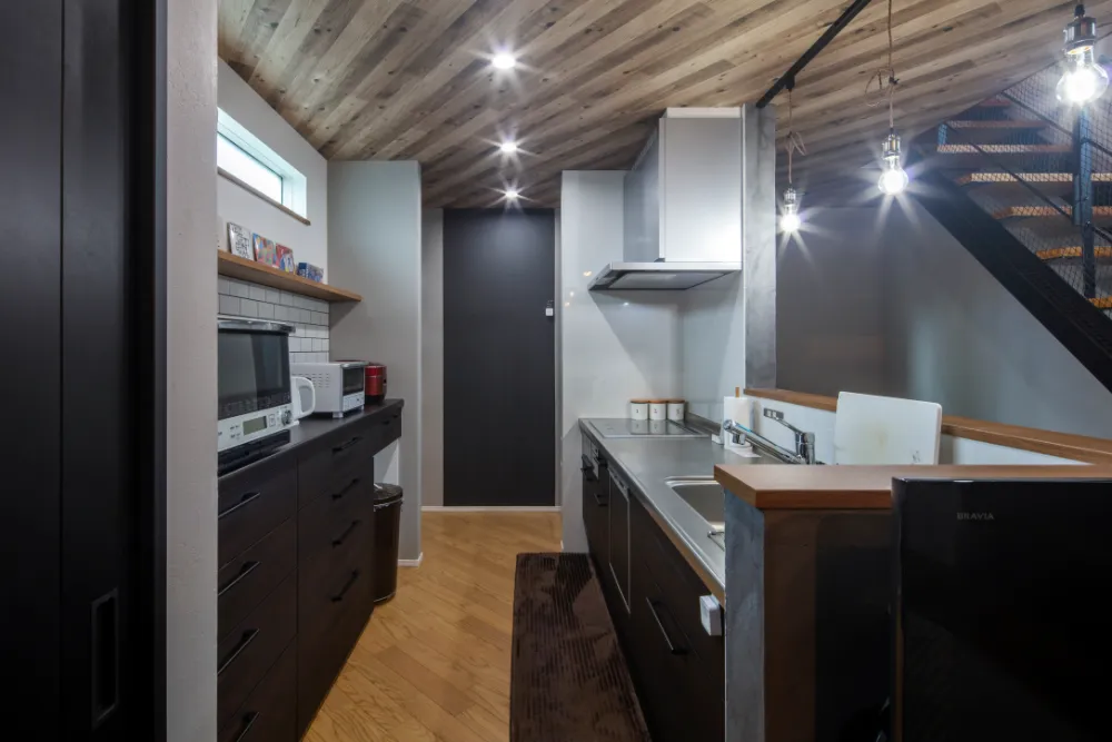 リビング階段の家