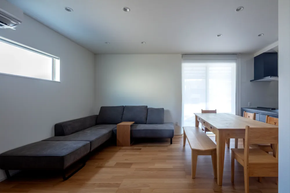 オープンキッチンの家