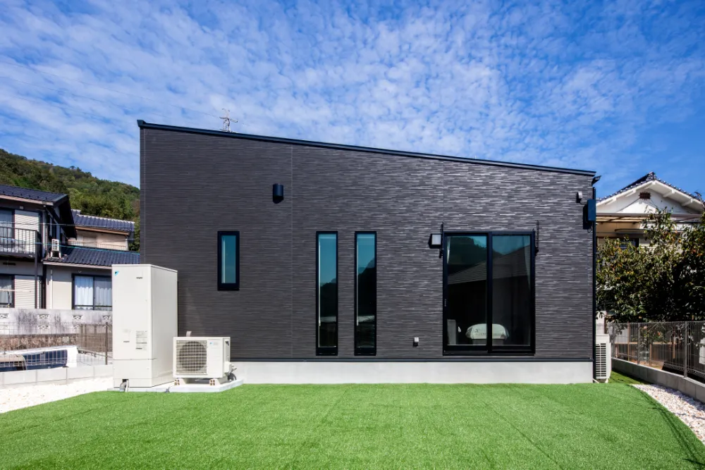 景色を楽しみ贅沢な平屋