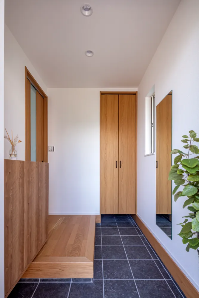 オープンキッチンの家