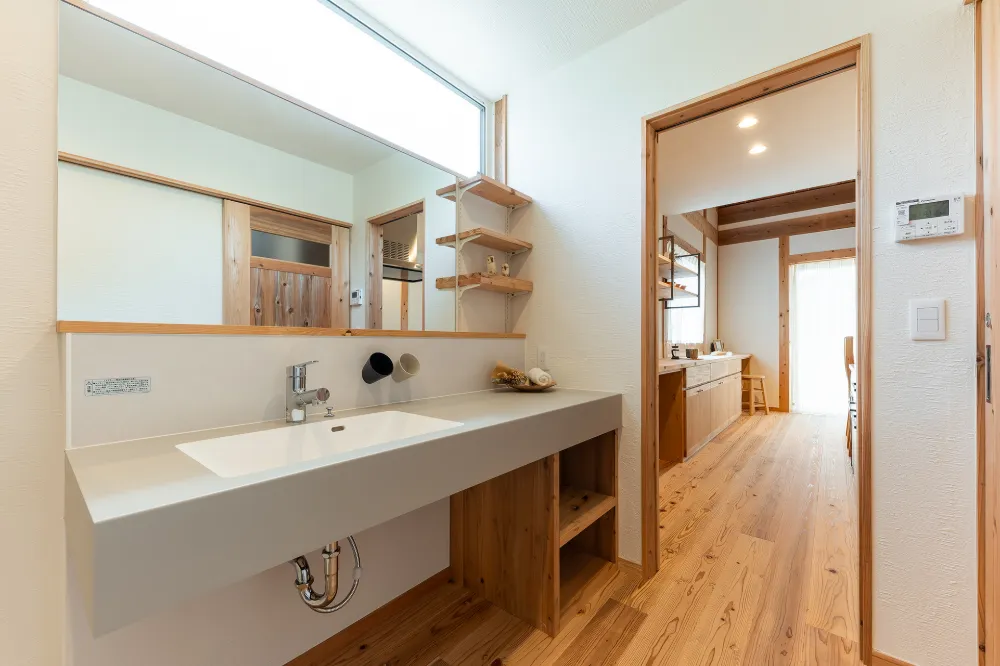 洗面はアイカ仕様